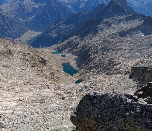 Tuc de Moli&egrave;res i Besiberri sud des del refugi de Conangles